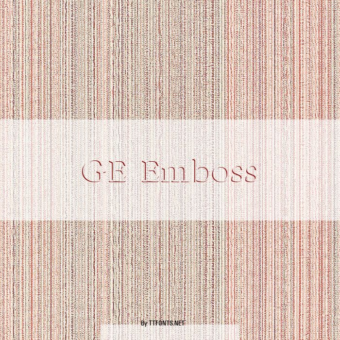 GE Emboss example